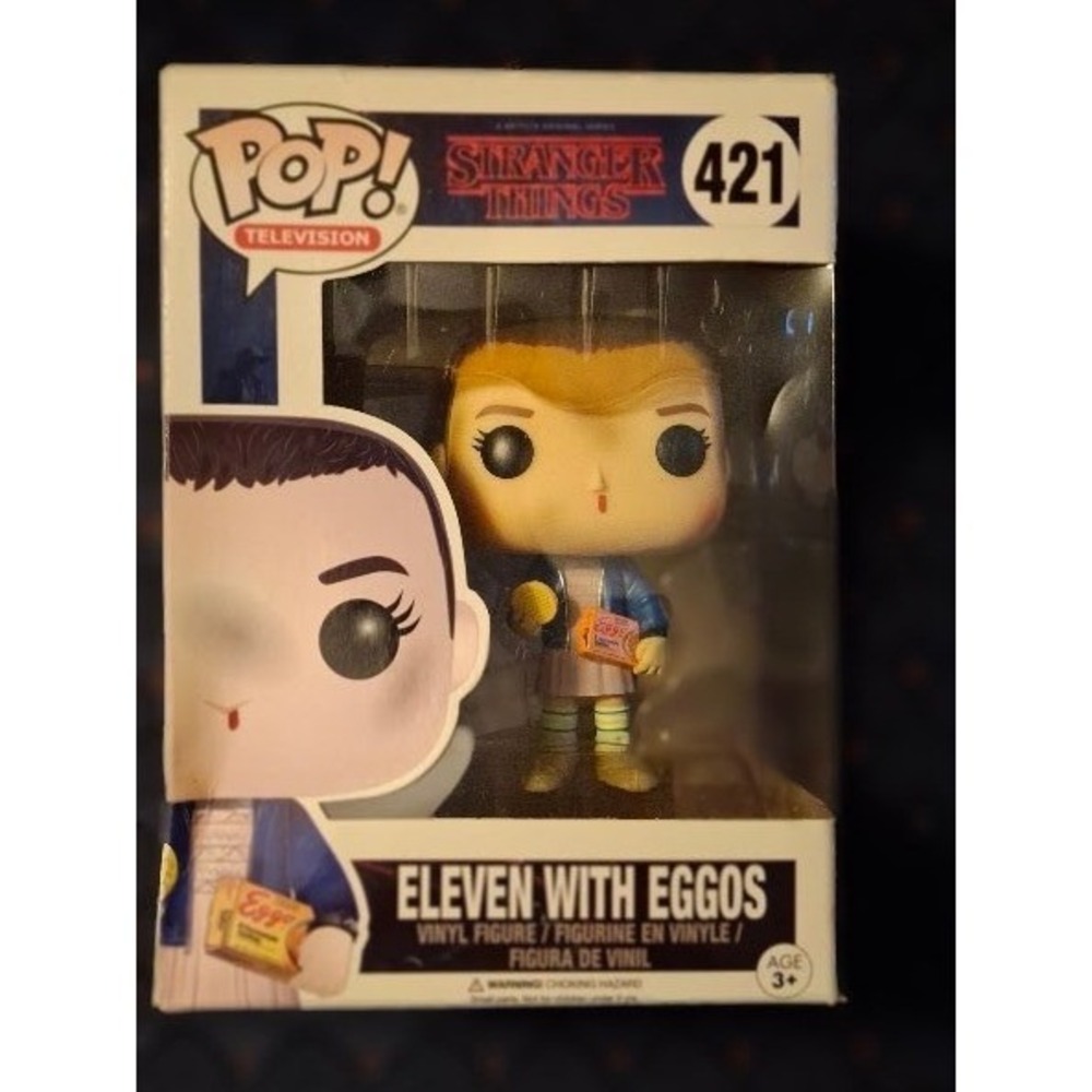 Funko Pop Stranger Things Eleven with Eggos 421 Vinyl Figure Netflix Original